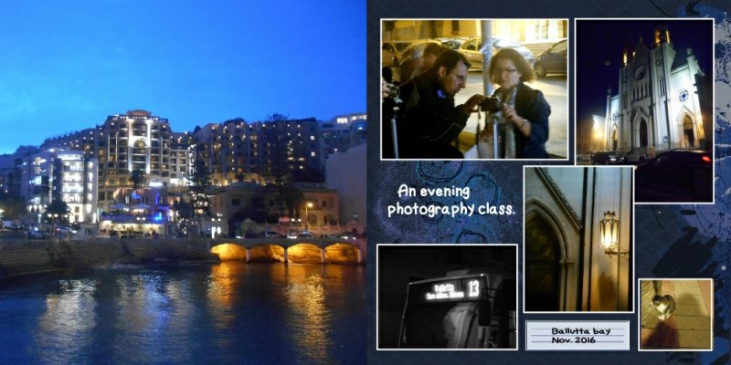 Day 16 Evening Photography Class Double Page
