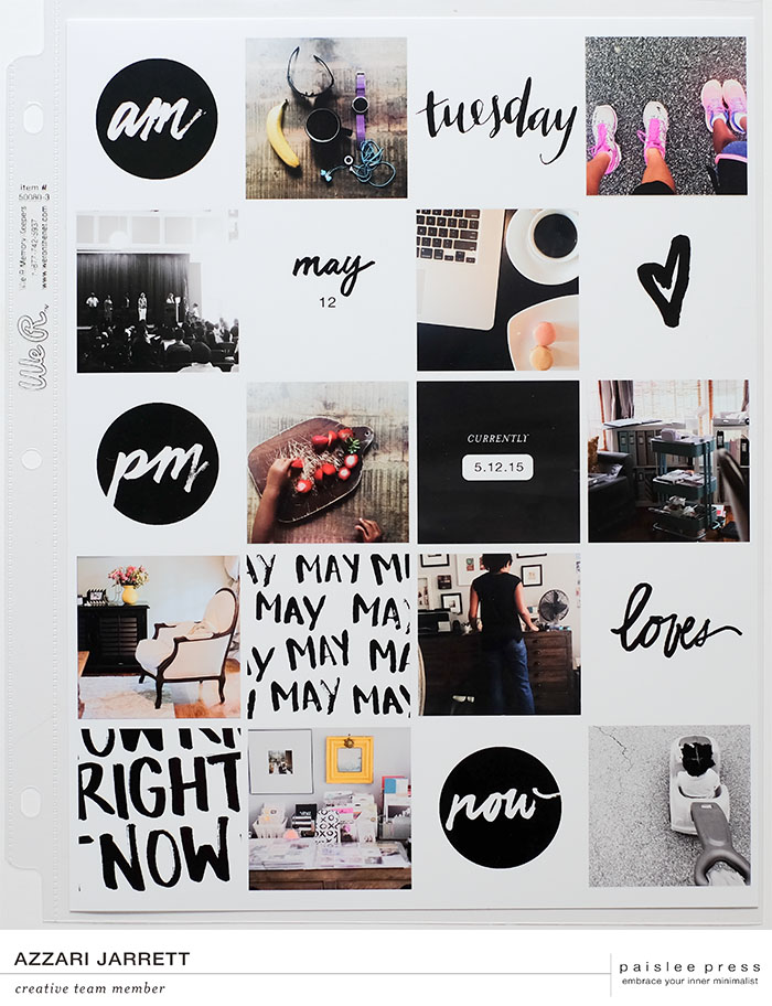 Day In The Life Layout