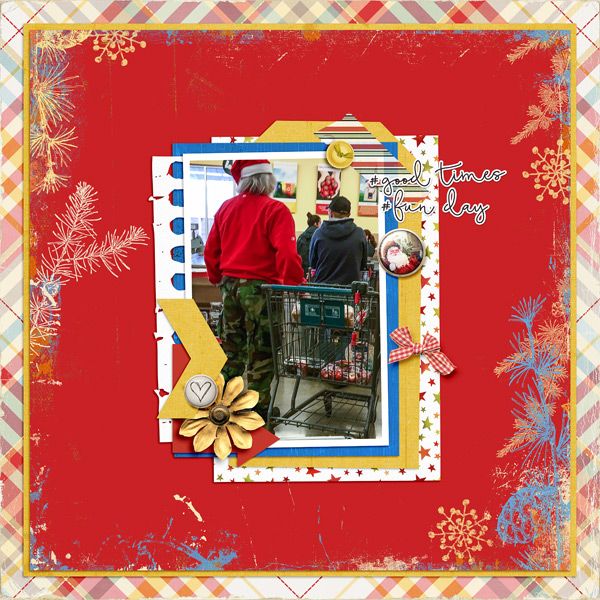 December 2016 Photography Challenge - Santa Shops at Aldi