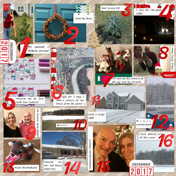 December 2017 Day by Day (left page)
