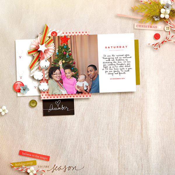 decorating the tree: 2014