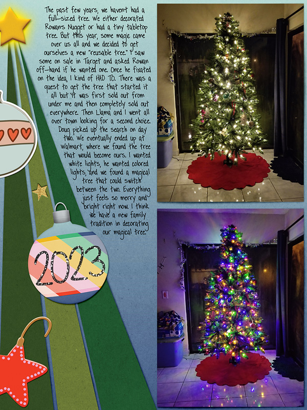 decorating the tree