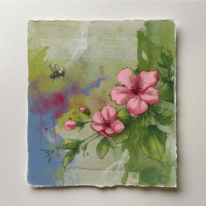 Digitally Painted Flowers