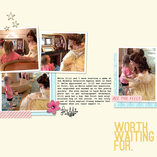 Disney Cruise: Meeting Belle