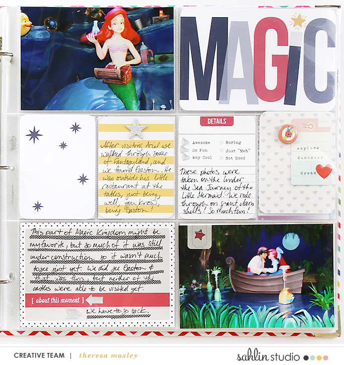 Disney Project Life Album Layout 08 | Under the Sea