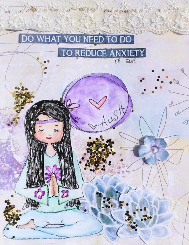 Do What You-Hybrid Art Journal Page iNSD Challenge
