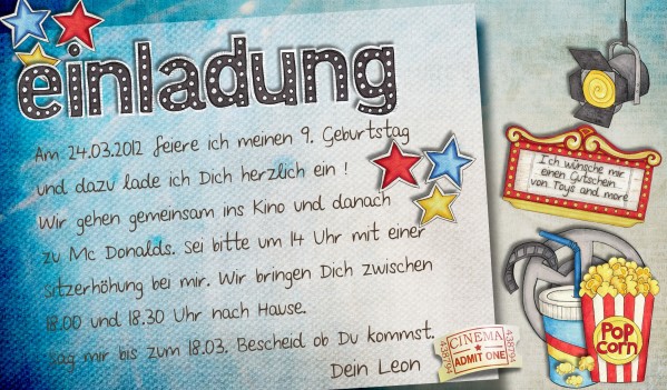 Einladungskarte (Invitation)