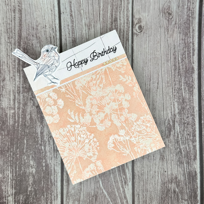 Emboss Resist Birthday Card