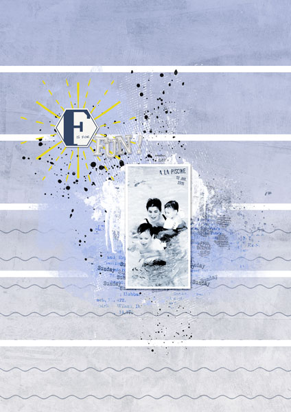 F is for FUN a la piscine