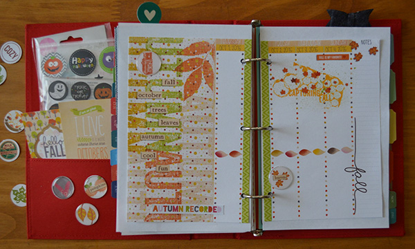 Fall Planner Spread