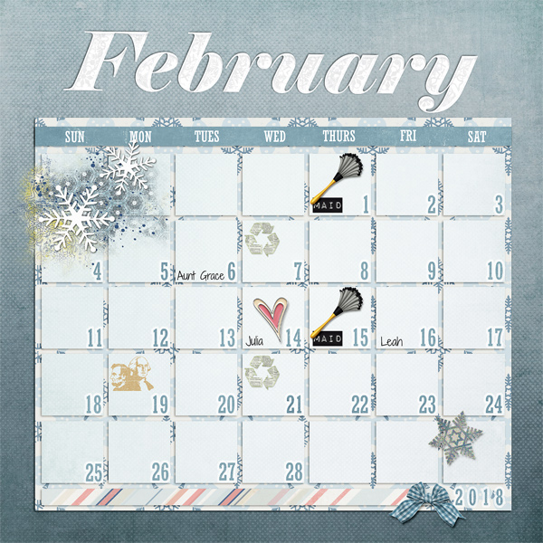 February 2018 Calendar