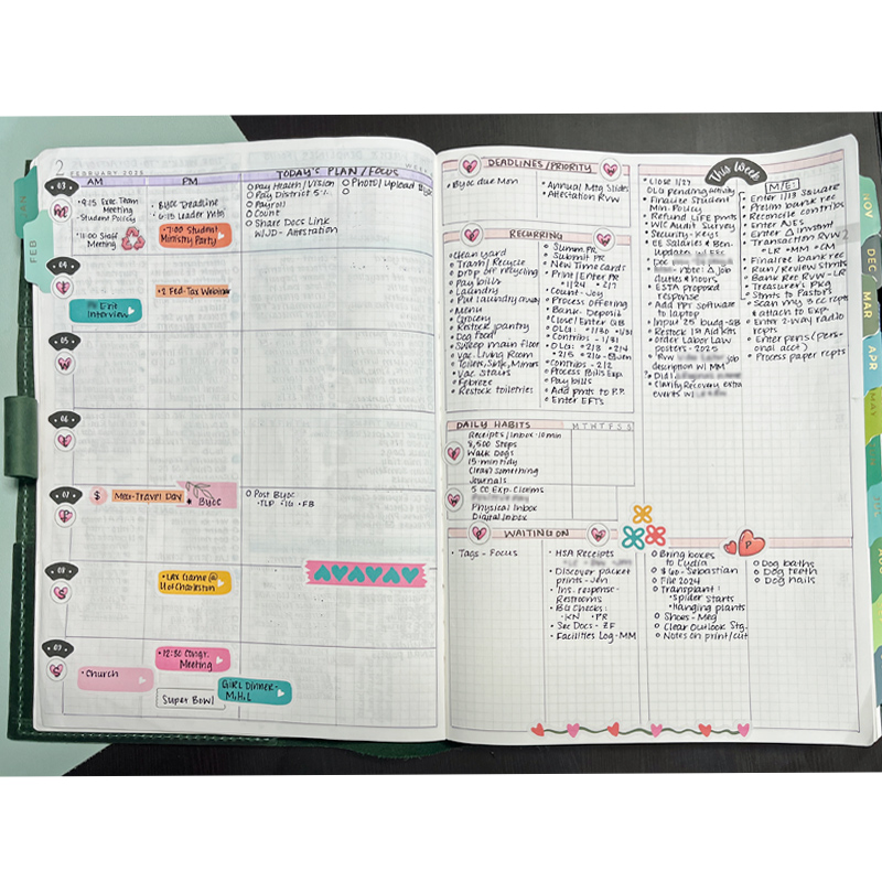 February 2025 Planner Spread