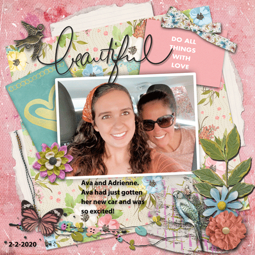 February Speed Scrap with Christa