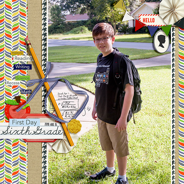 First Day Sixth Grade