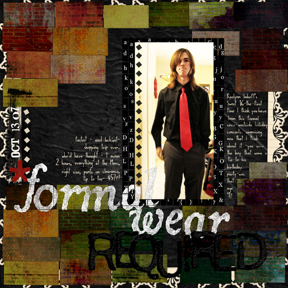 * *formal wear required *