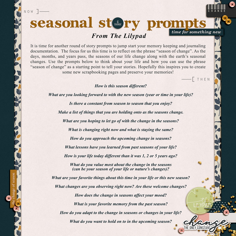 From the TLP Blog: Seasonal Story Prompts