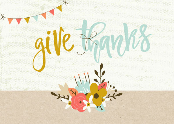 Give thanks card