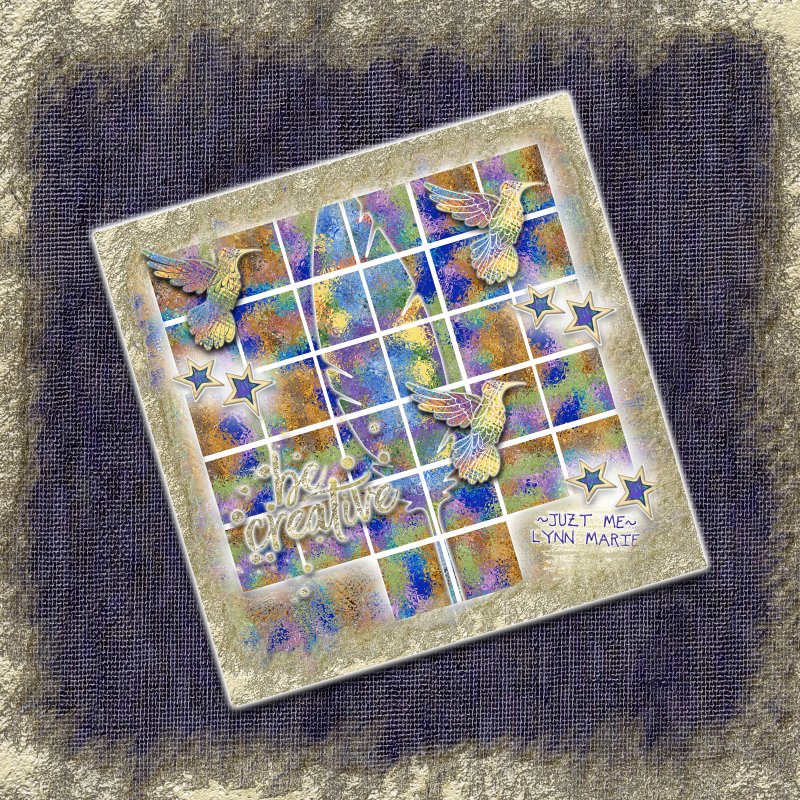 GlitteryPLAYINGframed
