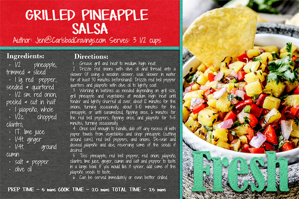 Grilled Pineapple Salsa