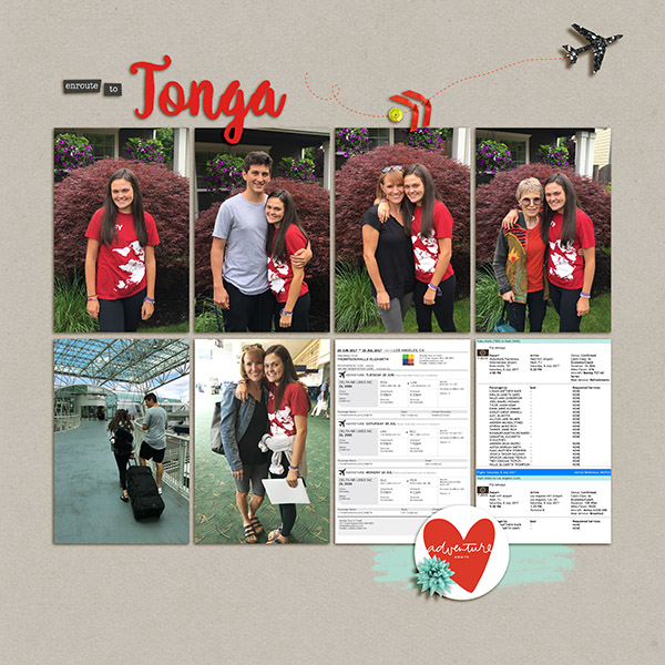 Halle Leaves For Tonga
