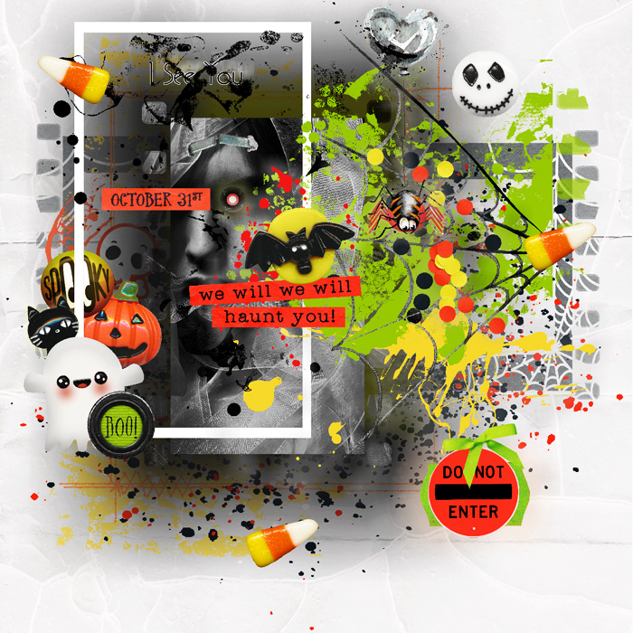 Halloween Bash-Zombie Slooooooooow Scrap-October-All Eyes On You