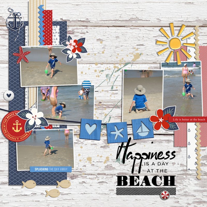 happiness is at the beach
