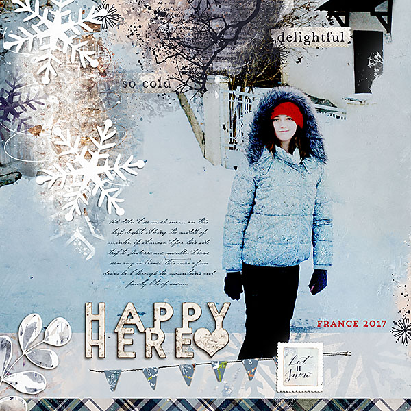 Happy in the snow