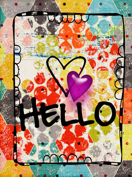 hello journal card