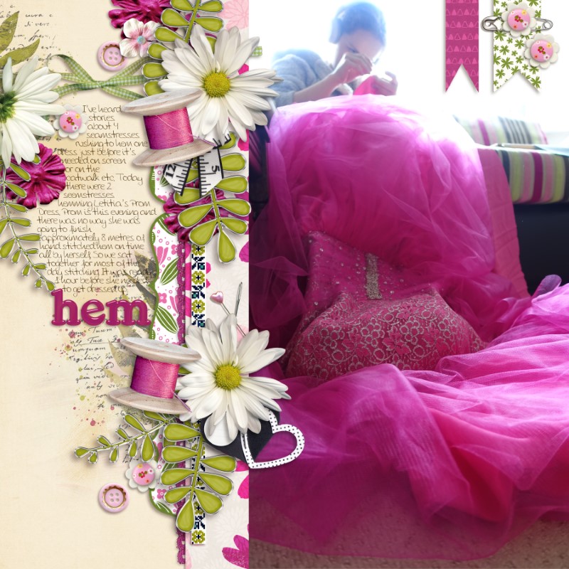 Hemming the Dress