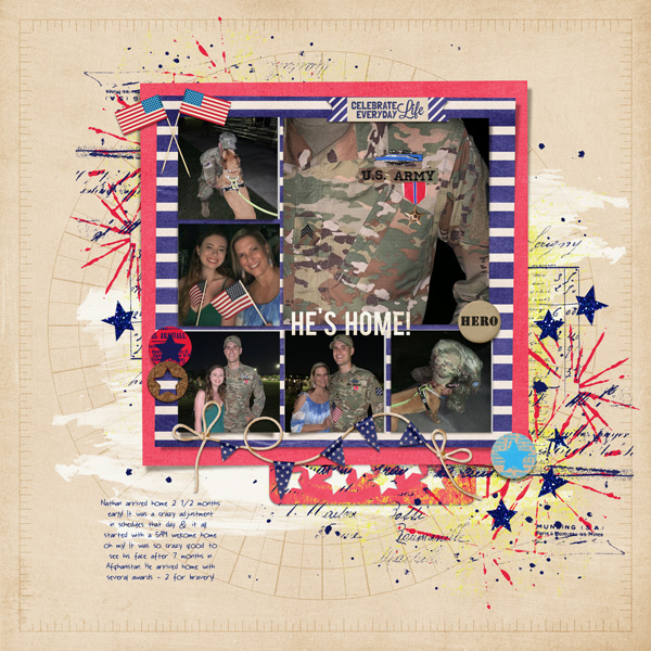 he's home!