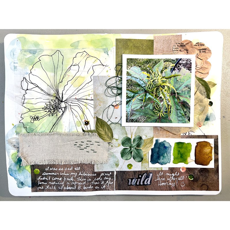 Hibiscus Art Journal