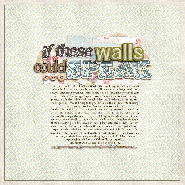 If these walls could speak