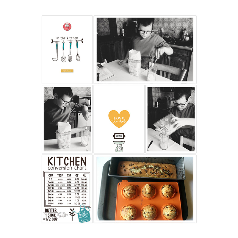In the kitchen