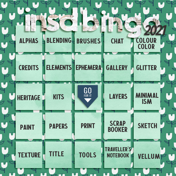 iNSD 2021: Slo Mo Bingo Card
