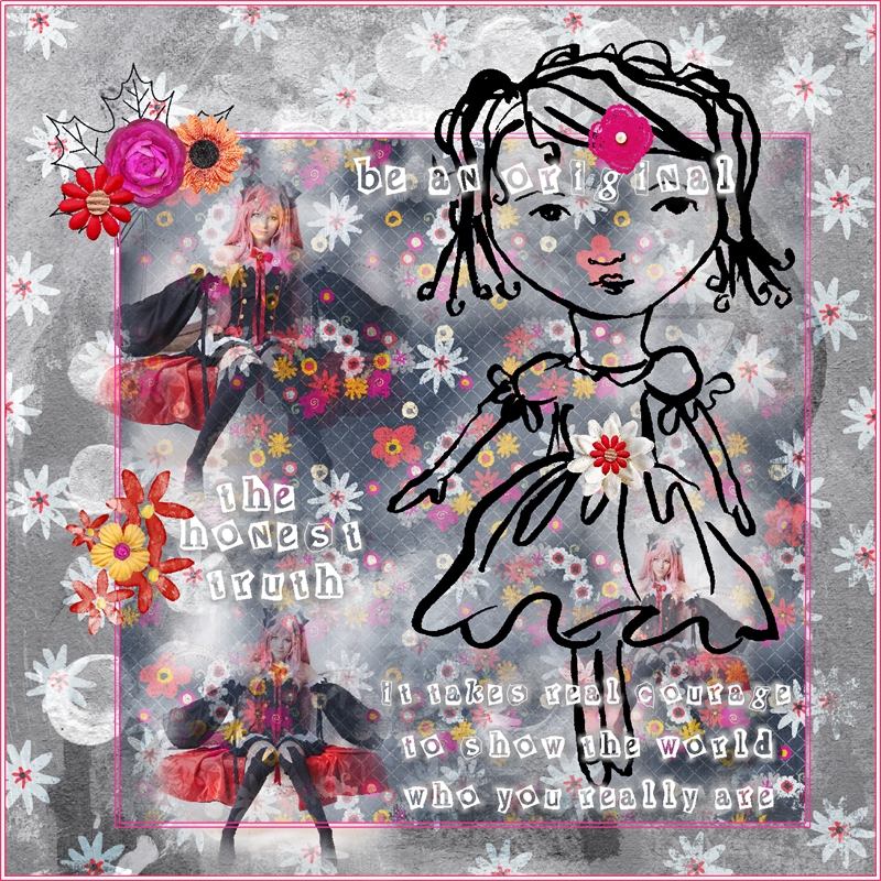 Inspiration Challenge-November-Ad Inspiration-She Thinks Of Flowers