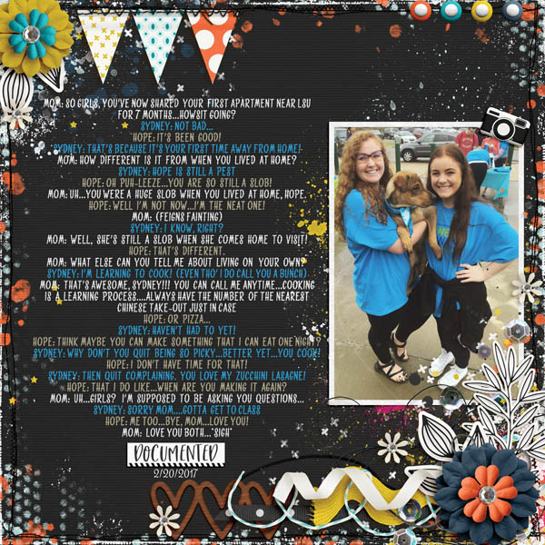 Interview With The Girls - Feb 2017 Journaling Challenge