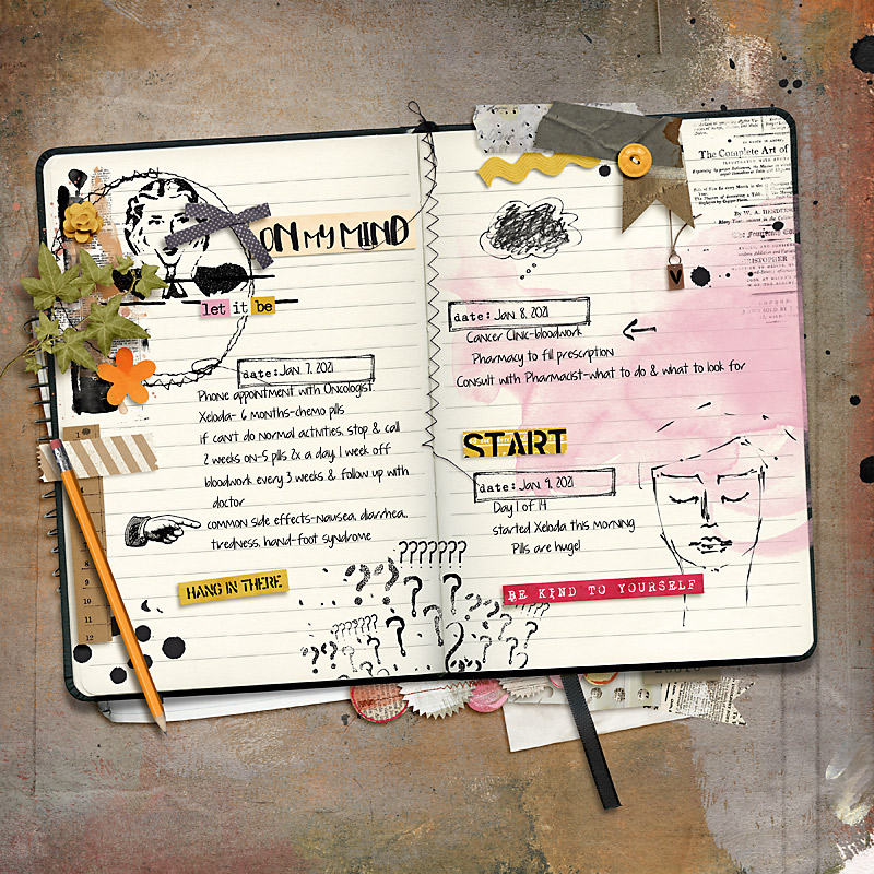 Jan. 12 Art Journaling Diary