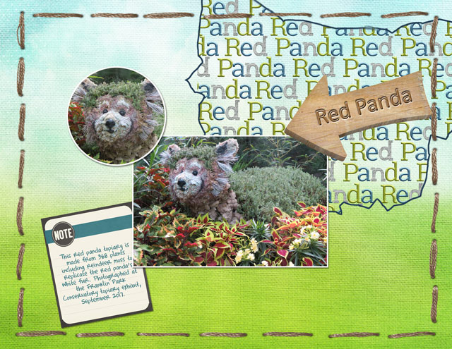 January 10: Shaped Alpha Designs -  Red-Panda-2017