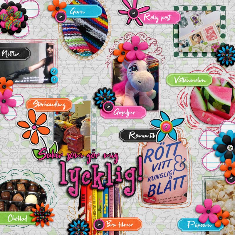 January 12 Happy Layout - Things That Make Me Happy