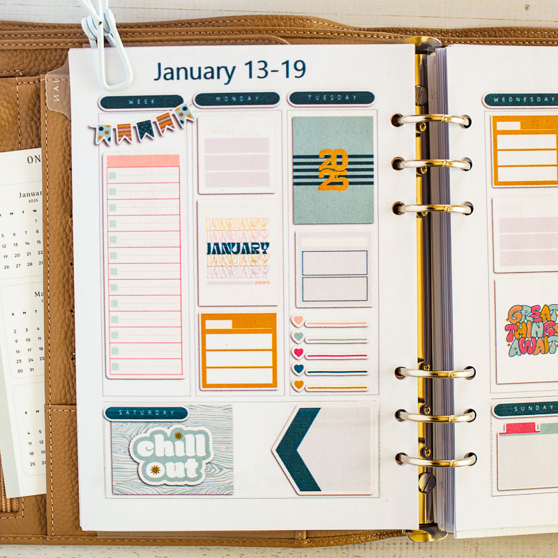 January 13 Planner (left)