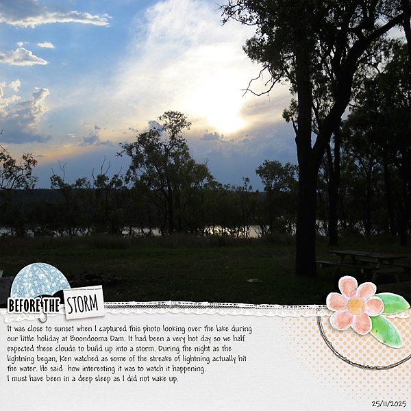 January 16 - Large Photo - Before the Storm