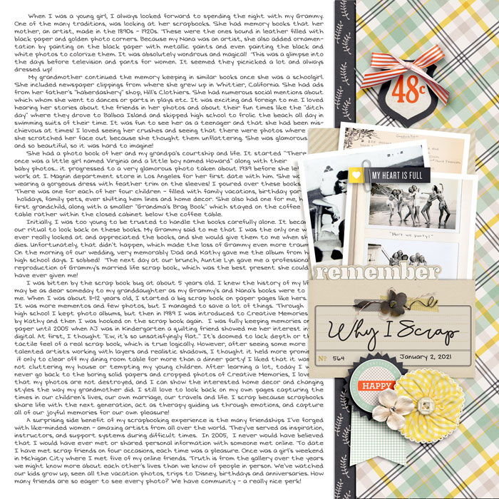 January 2 - Why I Scrap