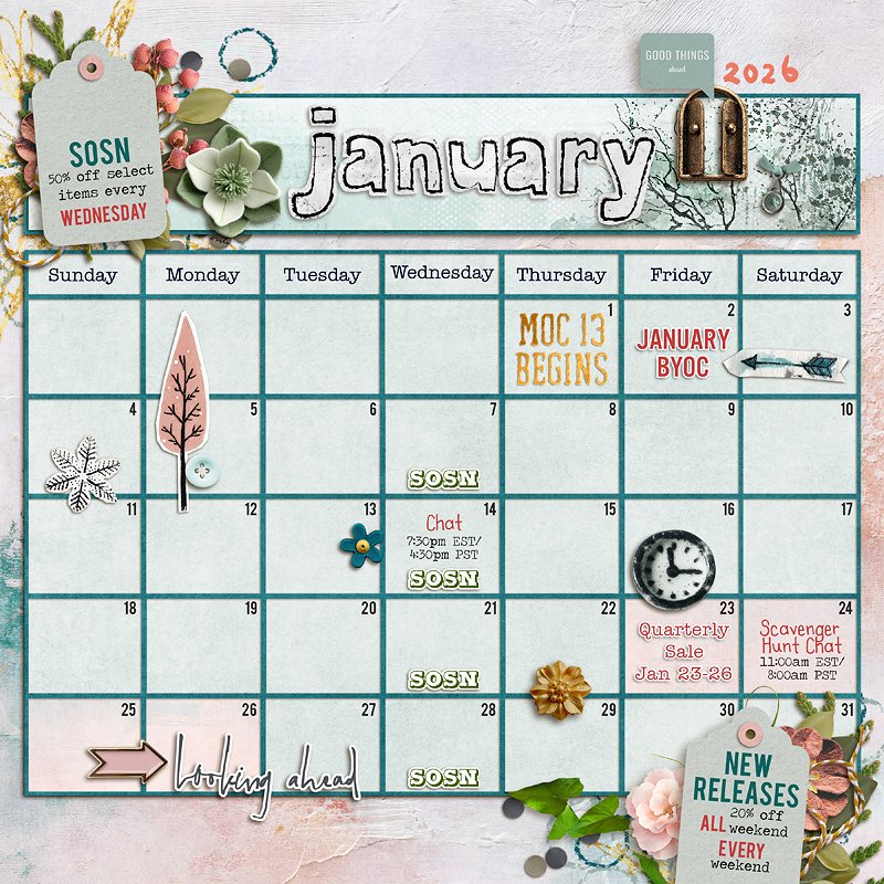 January 2026 Calendar