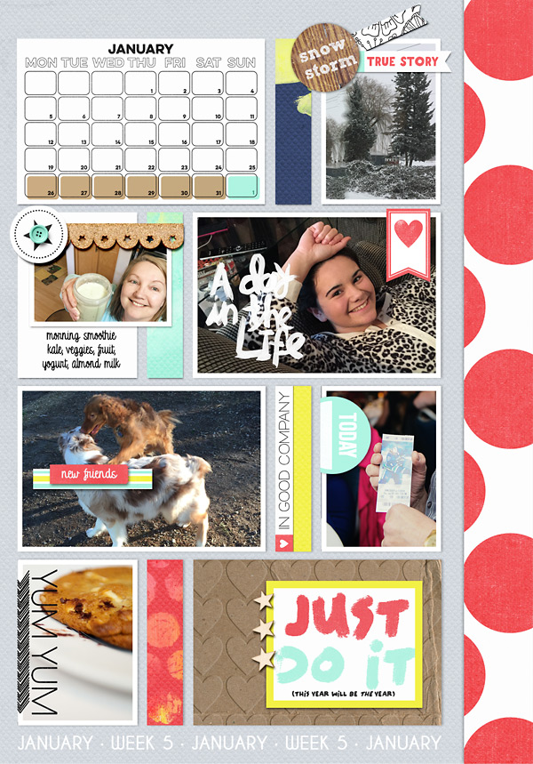 January Pocket Page