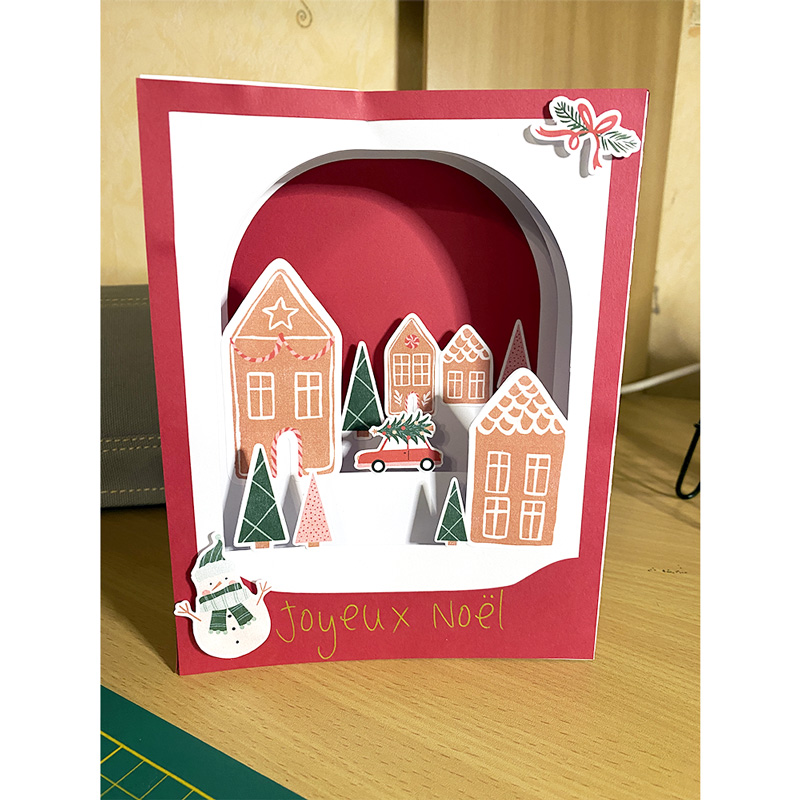 Joyeux Noel - shadow box card
