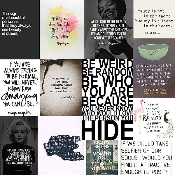 July 7-17 Monthly Muse Week 2 Quote Board: Beauty