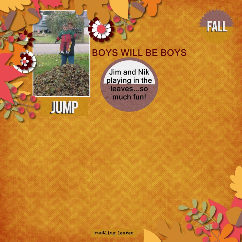 Jumping In Leaves
