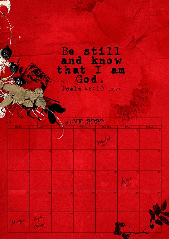 June 2020 calendar