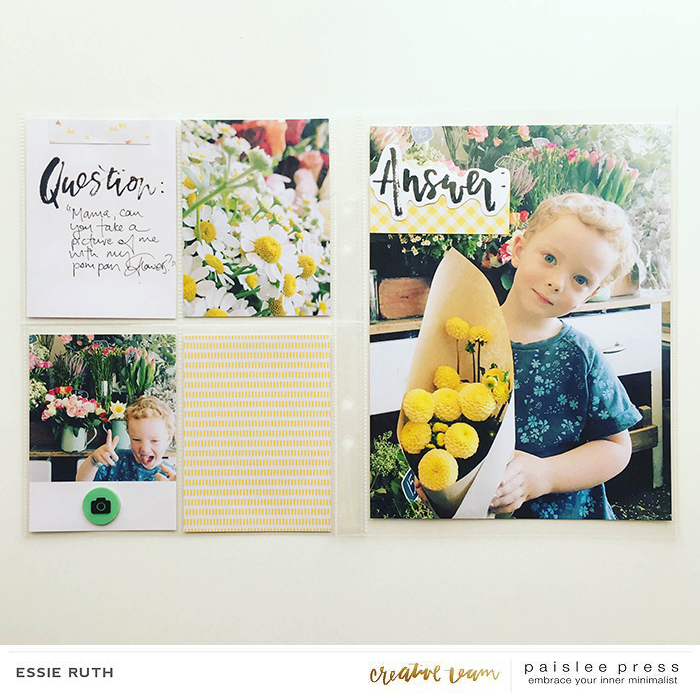 Let's Talk About layout by Essie Ruth