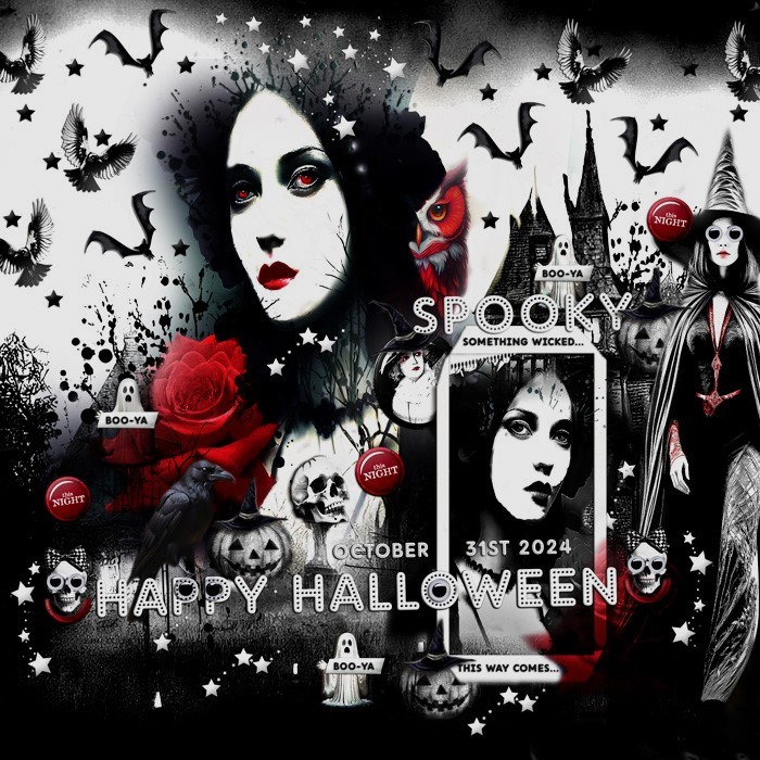 Lynn Grieveson-B&W Challenge-October 2024-Haunted Holiday